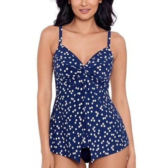 Miraclesuit Other - NEW Miraclesuit Luminare Tankini Top Womens Love Knot Flyaway 10 $142
